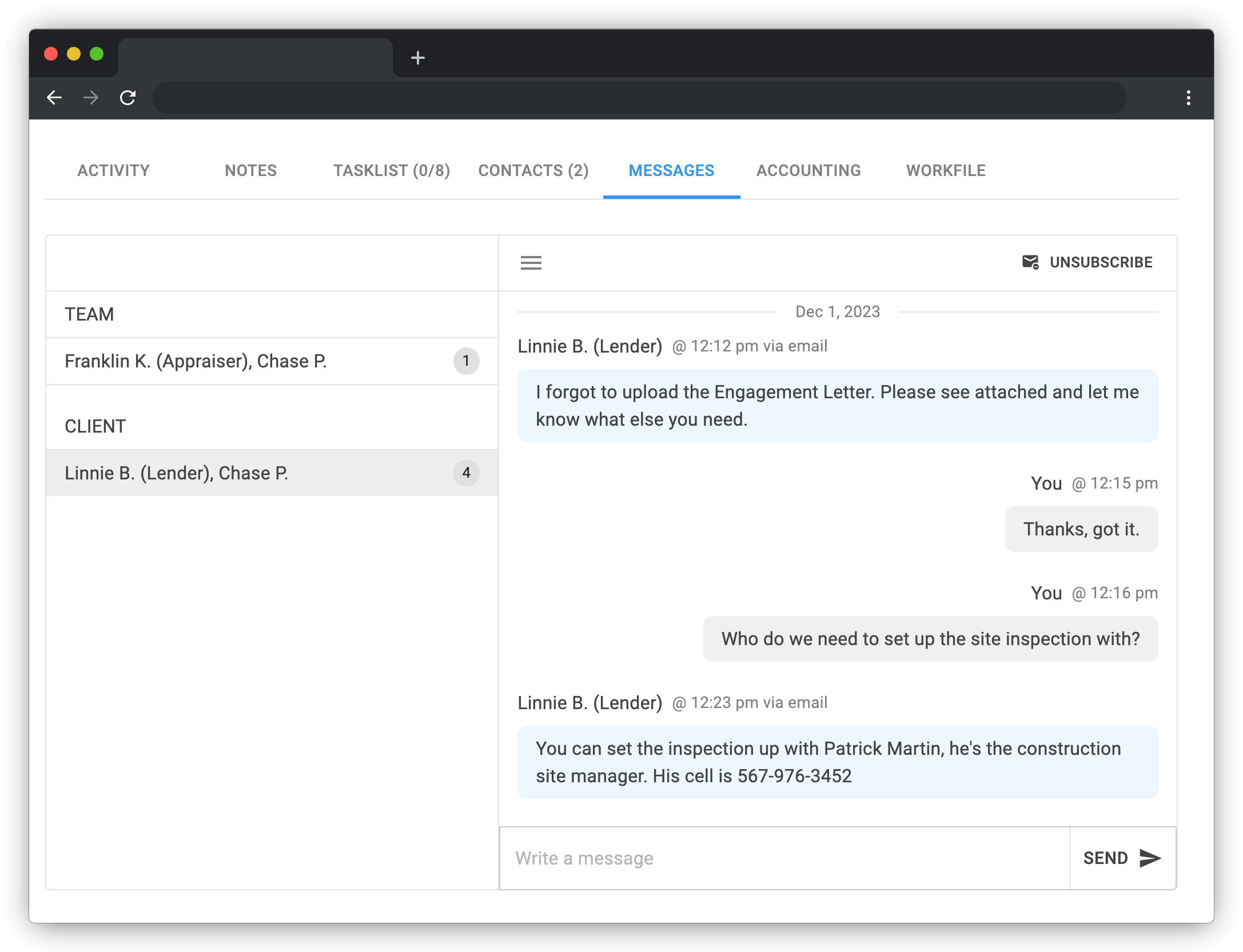 Client Thread Message Thread Image